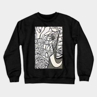 Textured Elephant Crewneck Sweatshirt